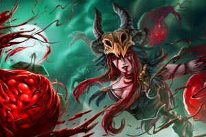 blod, Dark Sovereign, pike, League of Legends, syndra