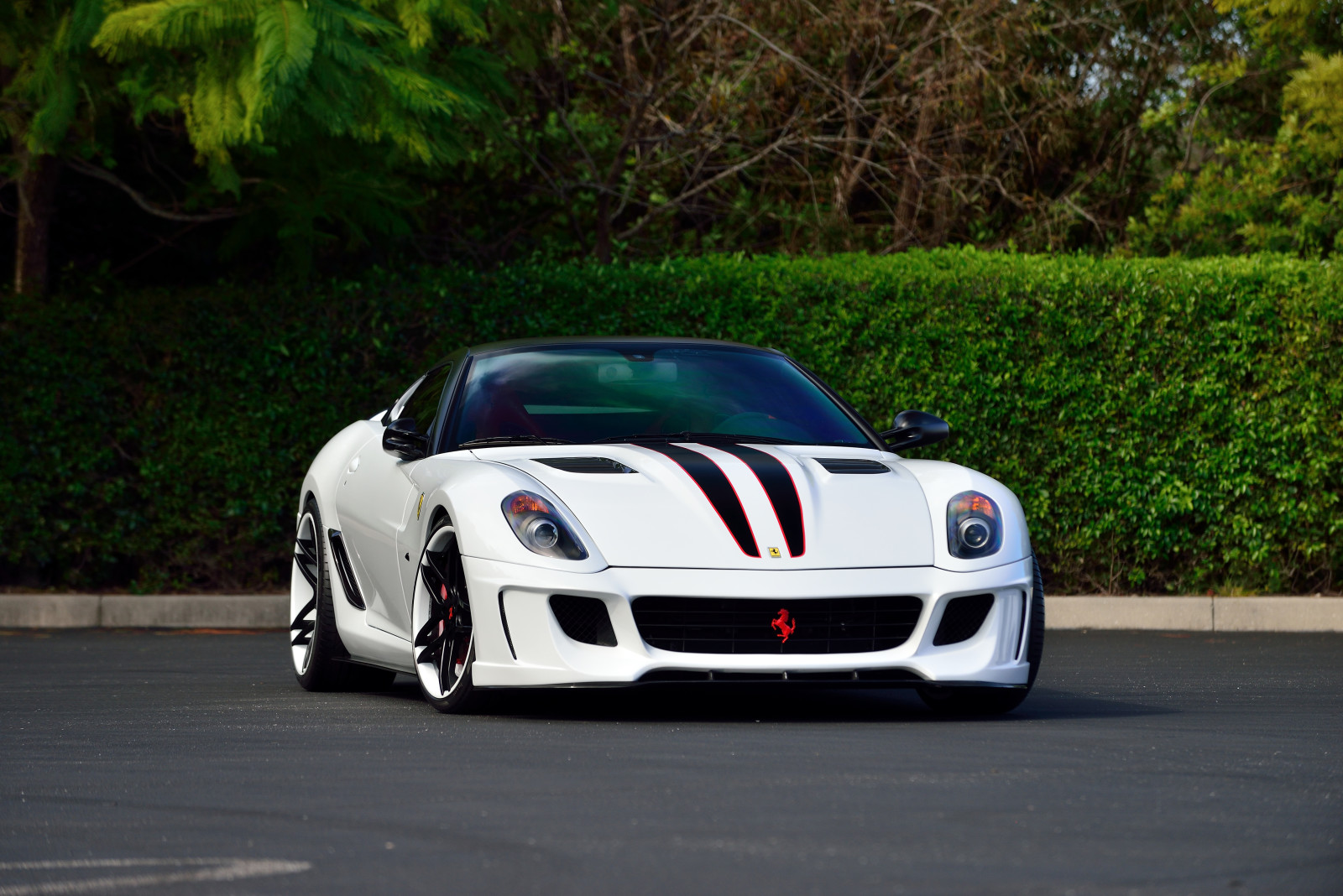 supercar, ferrari, alb, Vorsteiner, 599