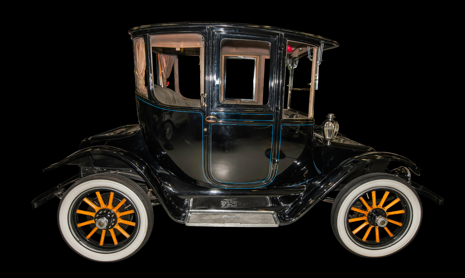 1917, voiture, rétro, Detroit Electric