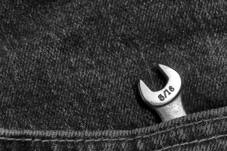 jeans, sleutel, macro, draad