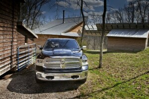 1500, Dodge, luzes, pegar, RAM, A frente, O capuz