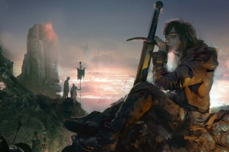 fantasy, fantasy art, girl, Klaus Wittmann