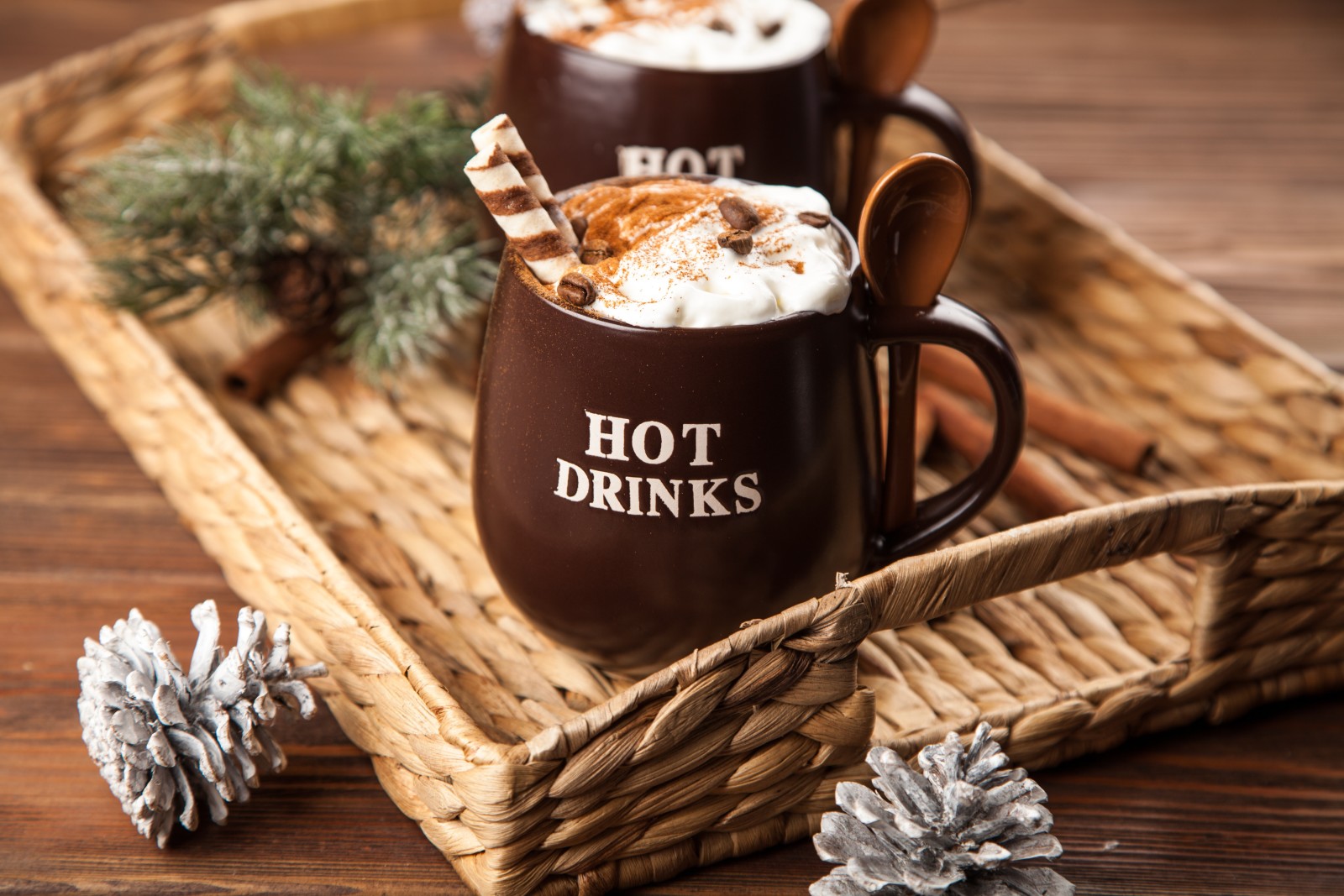 coffee, chocolate, hot, Cup, cream, cinnamon, drink, cocoa