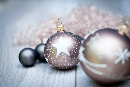 balls, Christmas, decoration, Merry, New Year