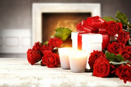 bloemknoppen, bloemen, geschenk, hart, liefde, rood, rode rozen, romantisch