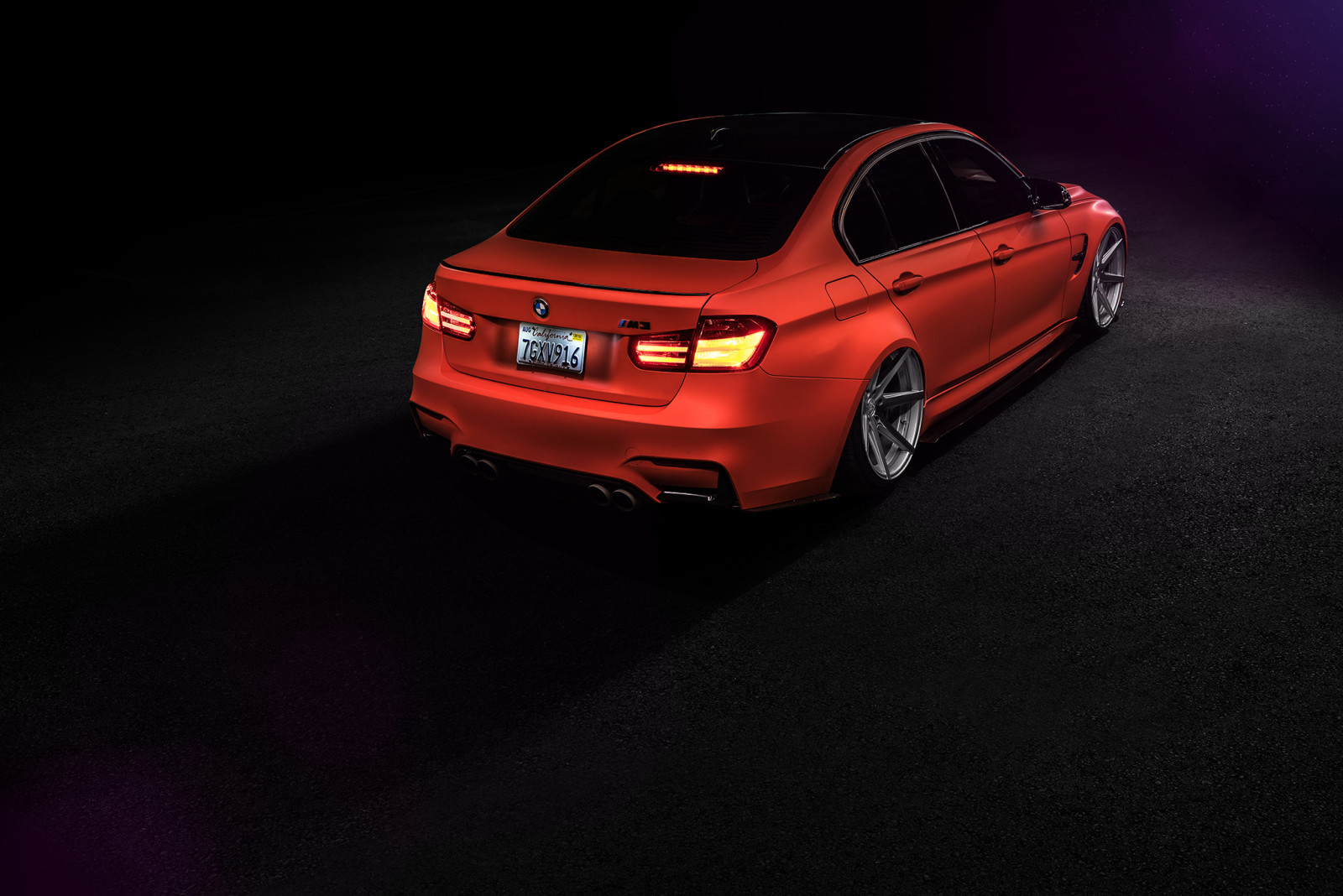 bil, BMW, orange, tuning, hjul, Lav, Bag, F80