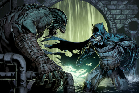 Arkham, Läderlappen, Bruce Wayne, DC Comics, Killer Croc