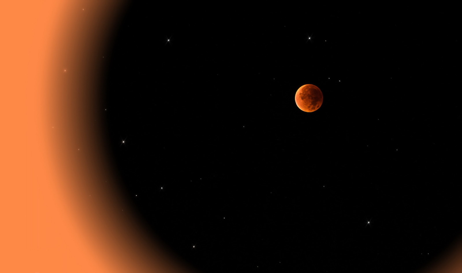 background, space, Blood Moon