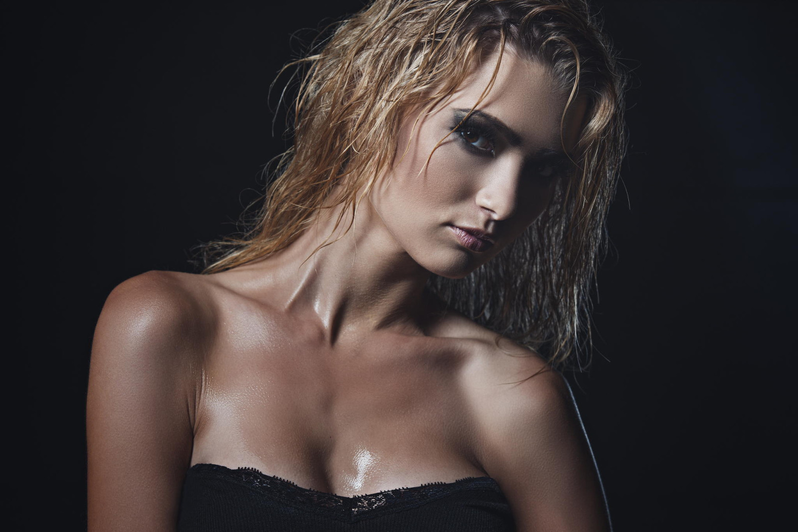 look, face, girl, sexy, wet, photographer, neckline, Julia Sariy