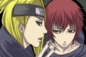 Deidara, Hoofdband, Naruto, Sasori