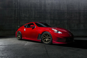 auto, Nismo, Nissan 370Z, Effen rood, stemming