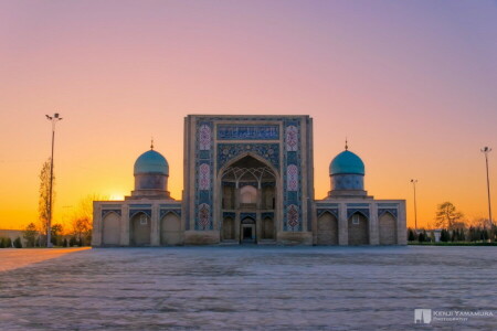 Bukhara, Kenji Yamamura, mosque, photographer, sunset, Uzbekistan