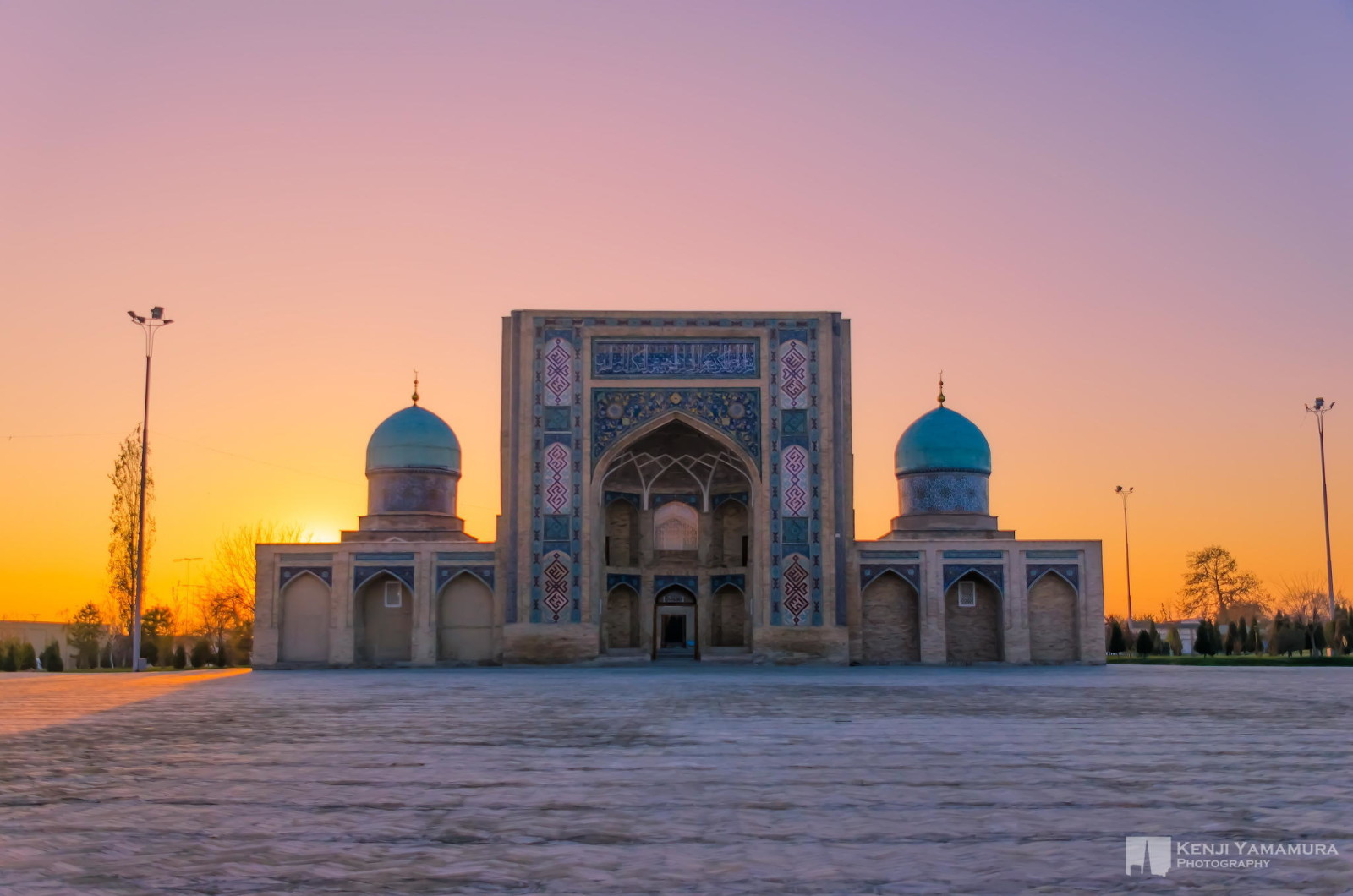 le coucher du soleil, photographe, mosquée, Ouzbékistan, Kenji Yamamura, Boukhara