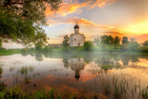 letni świt, świątynia, The Nerl, Vladimir