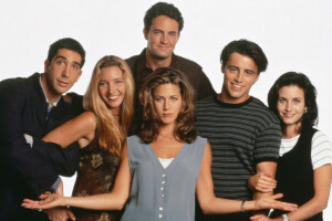 actores, Chandler Bing, caracteres, Comedia, Courteney Cox, David Schwimmer, amigos, Jennifer Aniston