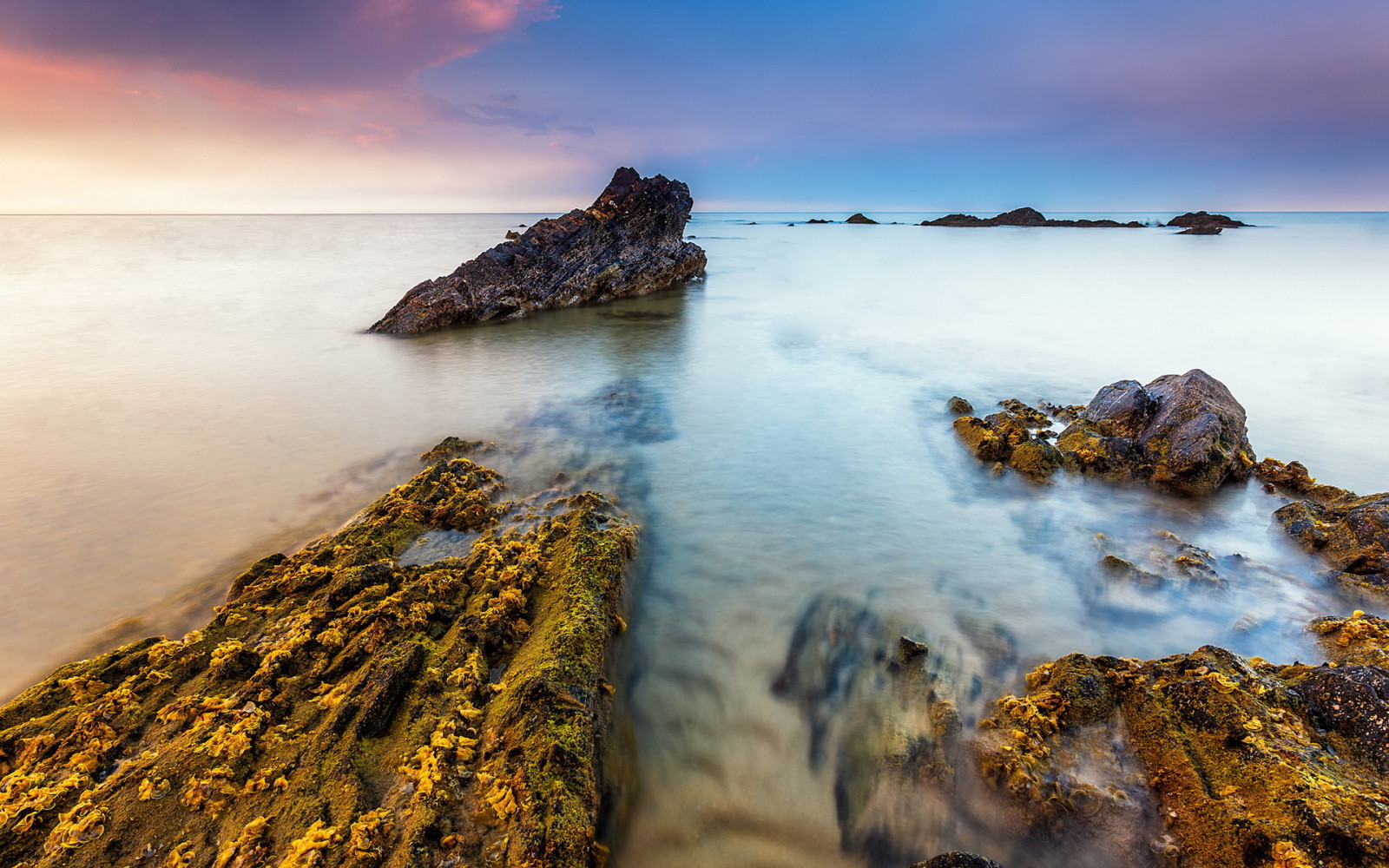 paesaggio, mare, rocce