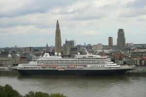 antwerpen, belgien, kryssning, Kryssningsfartyg, liner, Scheldt River, staden