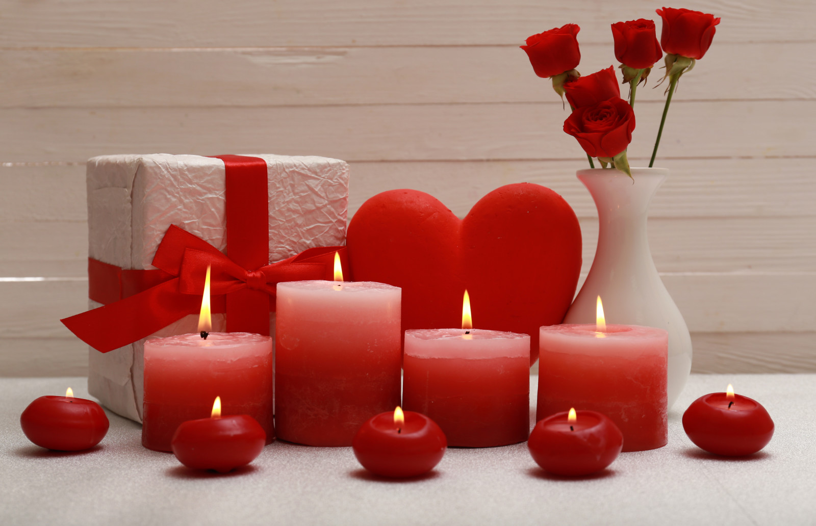 love, romantic, valentine's day, heart, candles