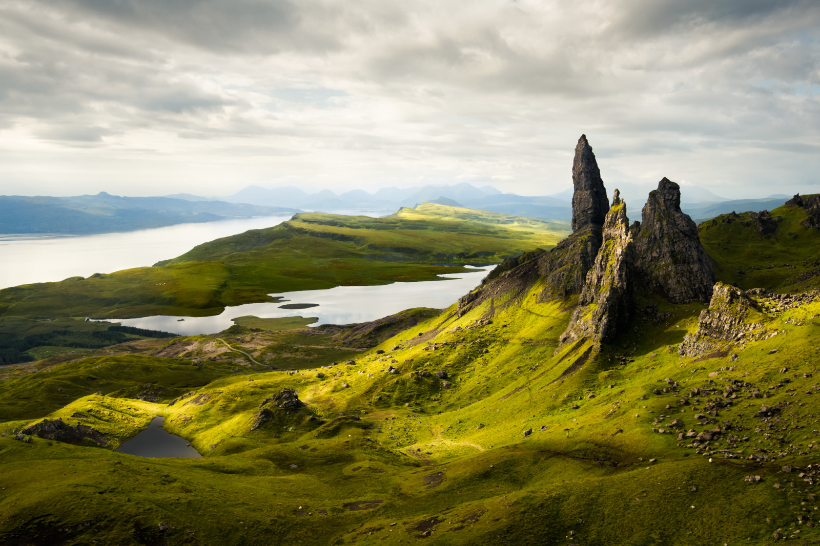 morning, mountains, Scotland