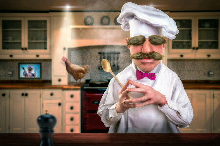 cocinar, Cejas, cocina, Bigote