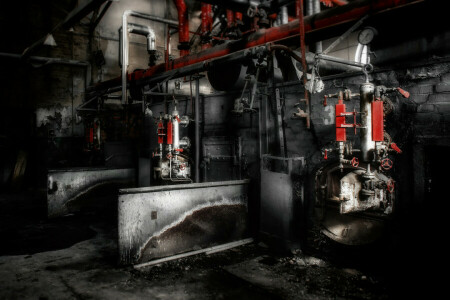 abandon, boiler room, Decay