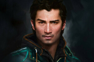 Ajay Gail, Ajay Ghale, barba, negro, cara, muy lejos 4, figura, chico