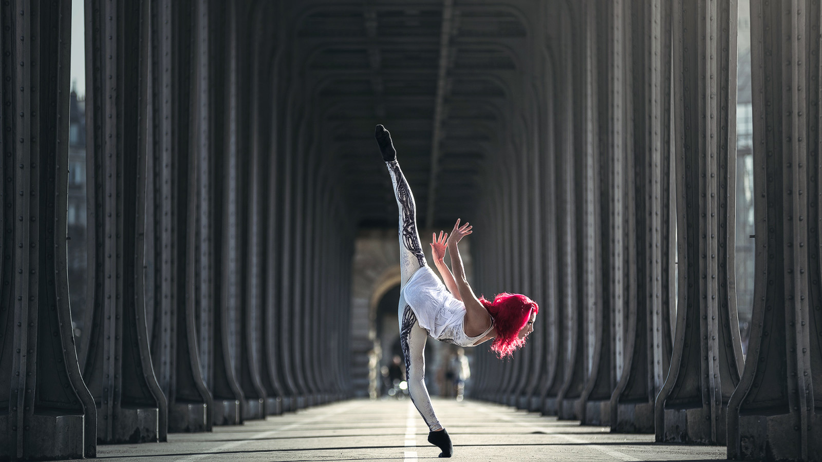 stretching, vlechten, gymnast, Quincy Azzario