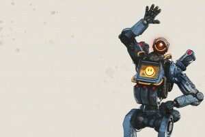 Apex Legends, digital art, emoticons, fantasy, futuristic, game, minimalism, Pathfinder