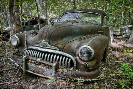 fundo, Buick, Máquina, sucatear