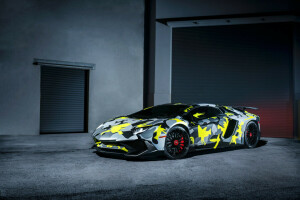 Aventador, zwyczaj, Z przodu, Włochy, Lamborghini, LP-750-4, supersamochód