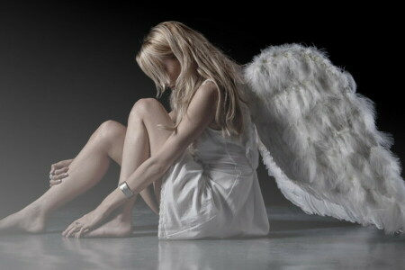 angel, girl, wings