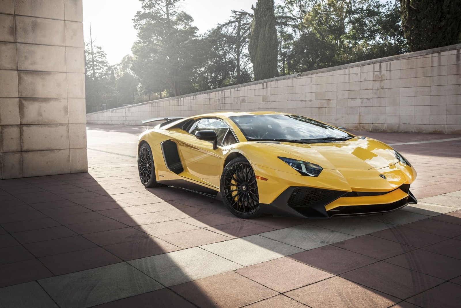 Lamborghini, Aventador, Superveloce, LP-750, amarillo