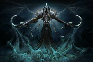 Arte, diablo 3, martillo, Malthael, segador, Segador de almas, Alma, alas