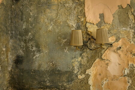 Hintergrund, Lampe, Mauer