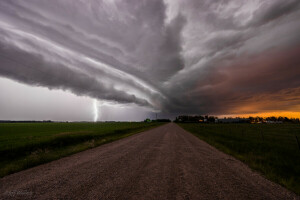 des nuages, Jeff Wallace, couvert