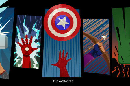 Captain America, Hawkeye, Hulk, Iron man, The Avengers, Thor