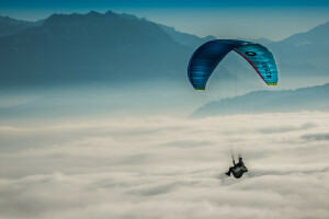 Gleitschirm, Sport, der Himmel