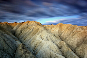 mountains, ridge, slope, the sky