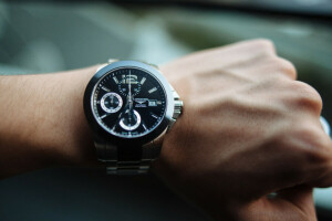 arrows, hand, watch, wrist