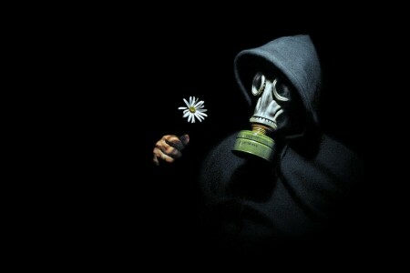 Daisy, gas mask, people