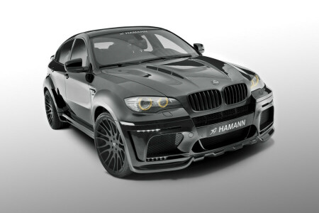 BMW, E71, Hamann, белый фон, X6 M