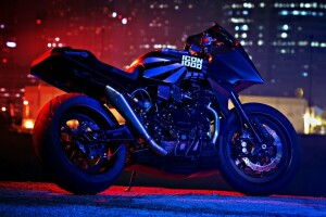 1984, 84', costume, GPZ900R, icon1000, Kawasaki, Moto, notte