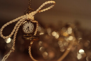 flechas, bokeh, arco, cifras, reloj