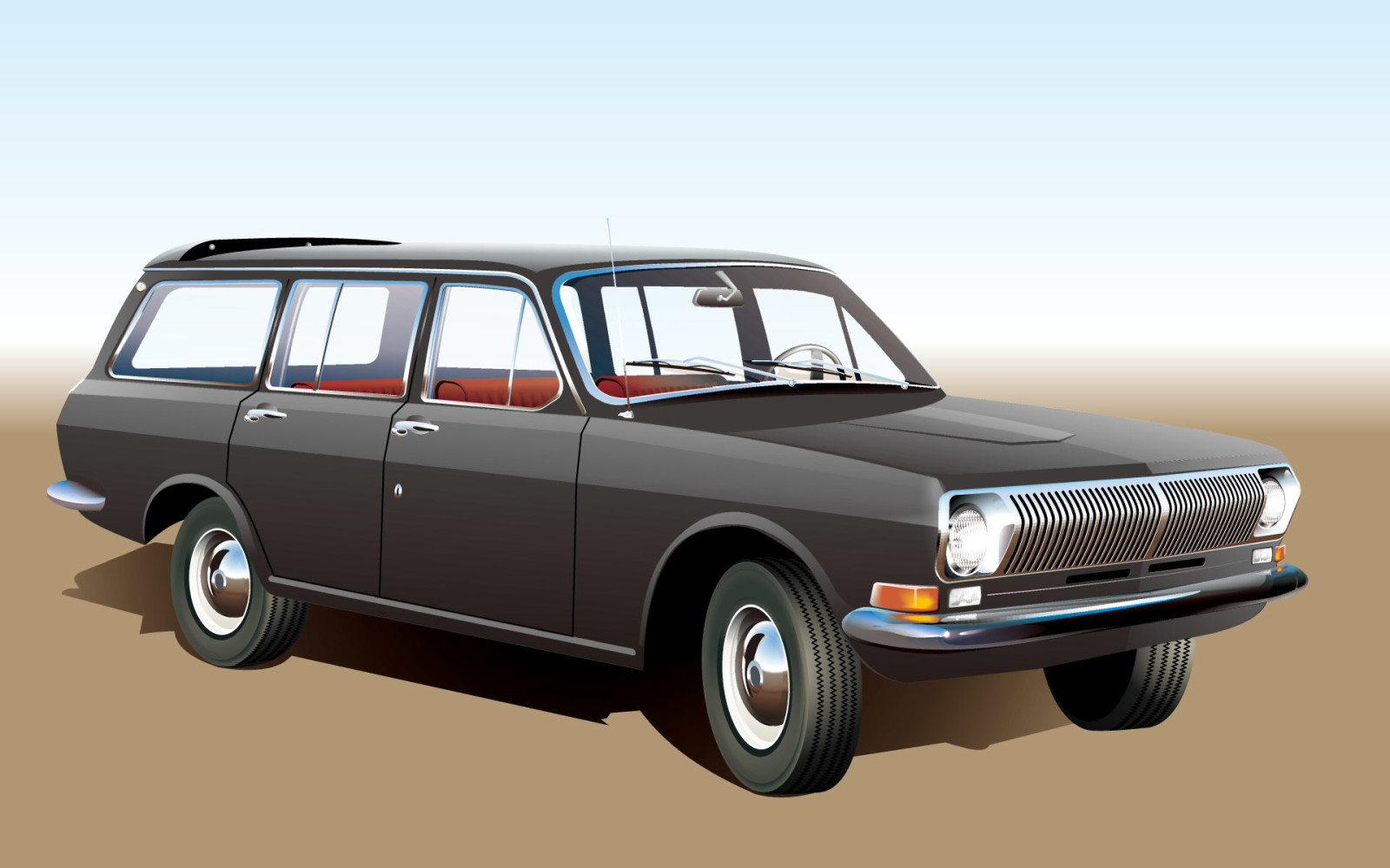 universal, retro, Vector, GAZ-24-02