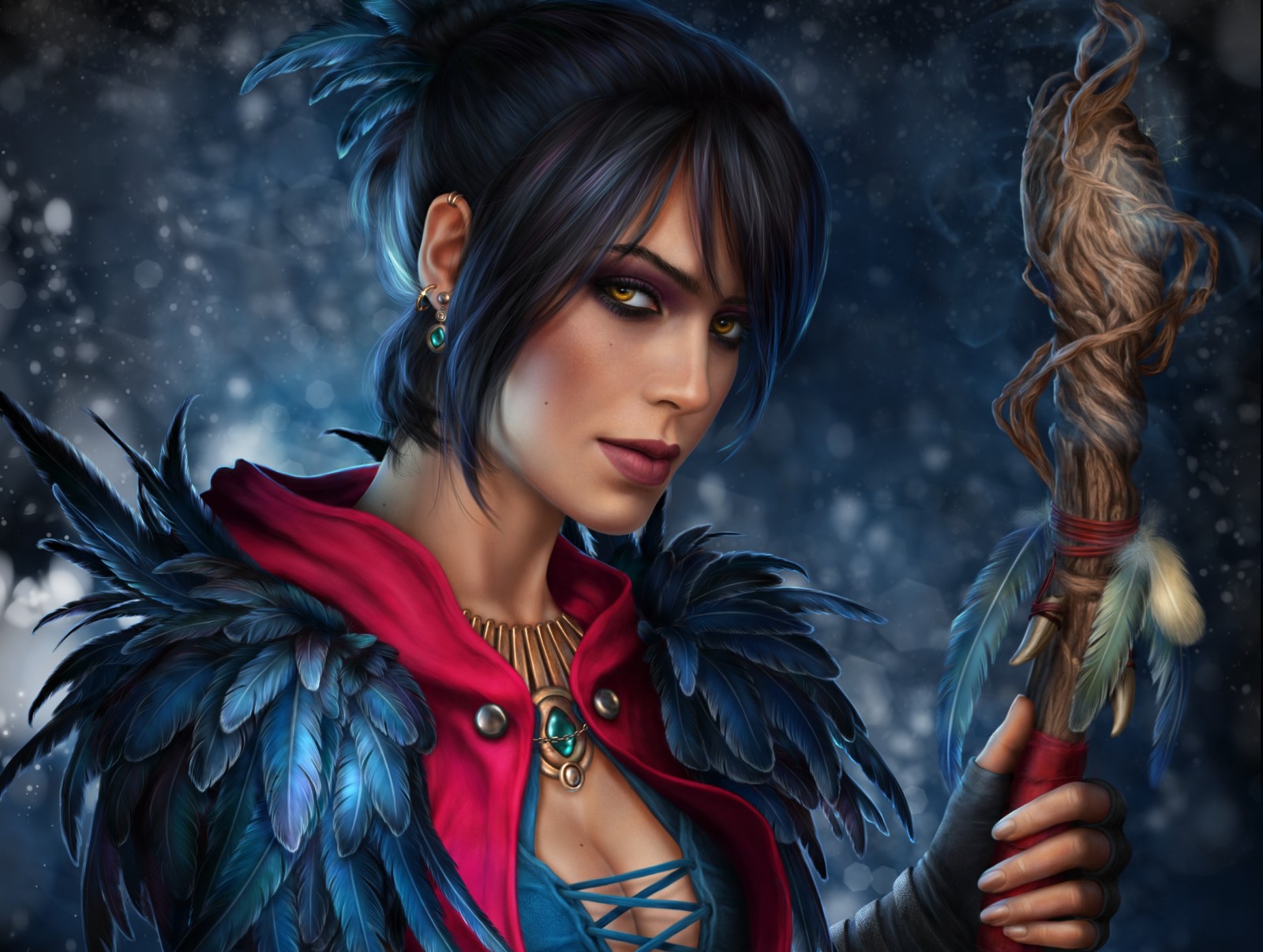 Regardez, fille, Personnel, Morrigan, Dragon Age