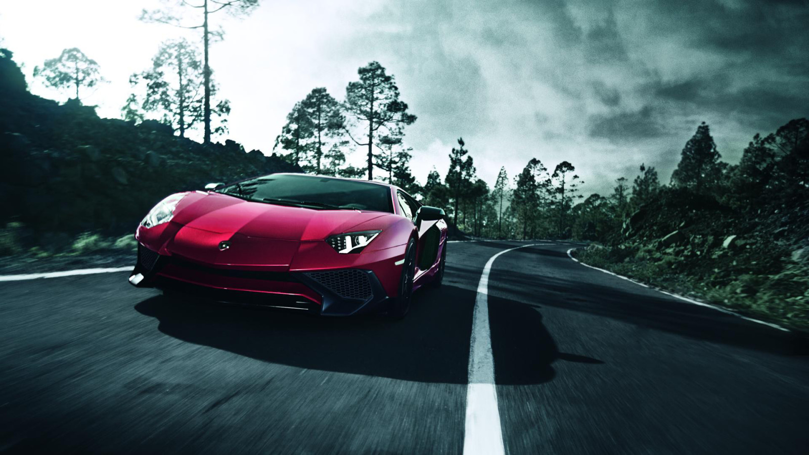 Lamborghini, Aventador, SuperVeloce, LP-750, punainen