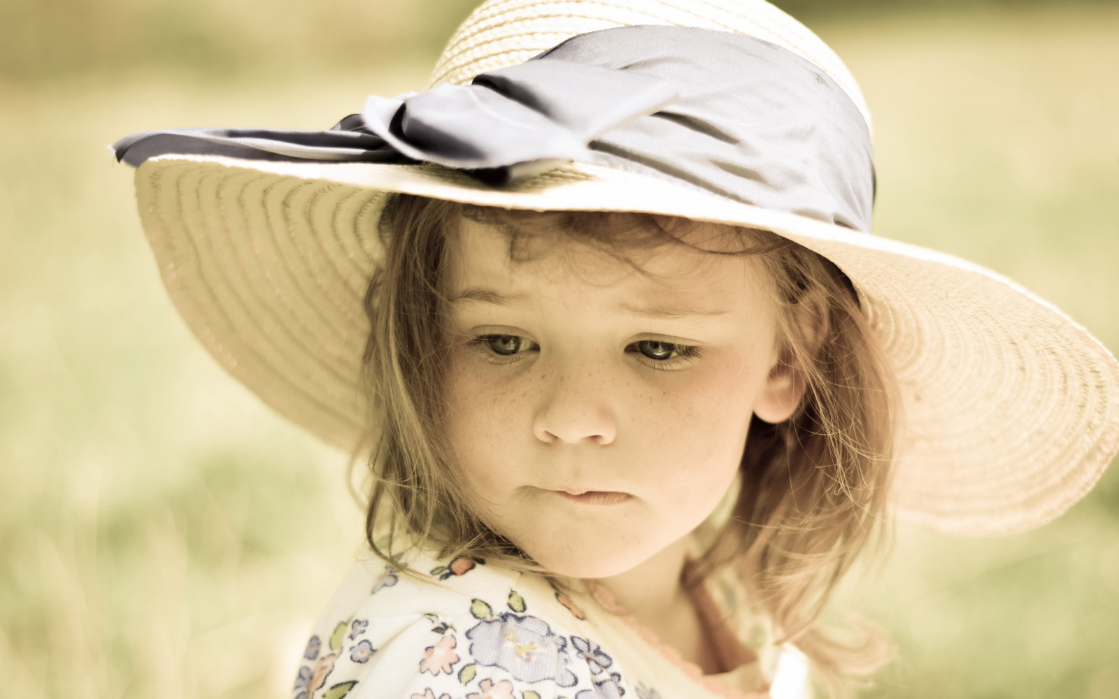 girl, portrait, hat