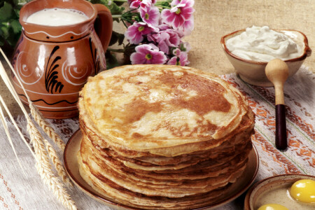 Gâteaux, nourriture, Crêpes, photo