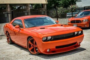 carro, Desafiador, Carregador, Dodge, laranja, R T