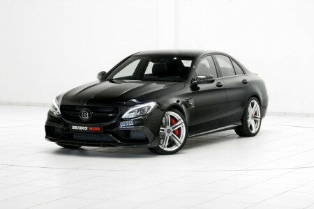 AMG, black, Brabus, C-Class, Mercedes, Mercedes-Benz, W205